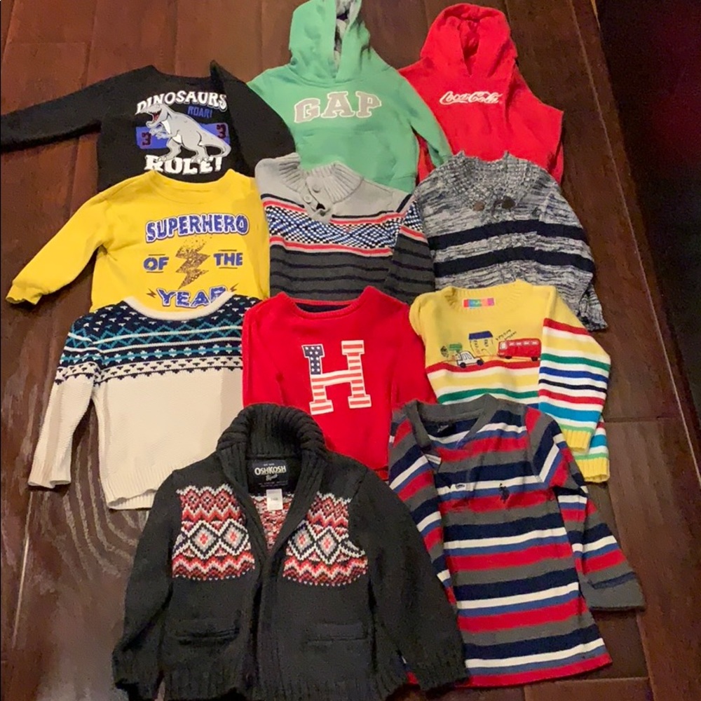 Toddler boys 12-18 months sweaters & sweatshirt
